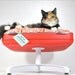 Upcycled Suitcase Pet Bed with Pedestal Base