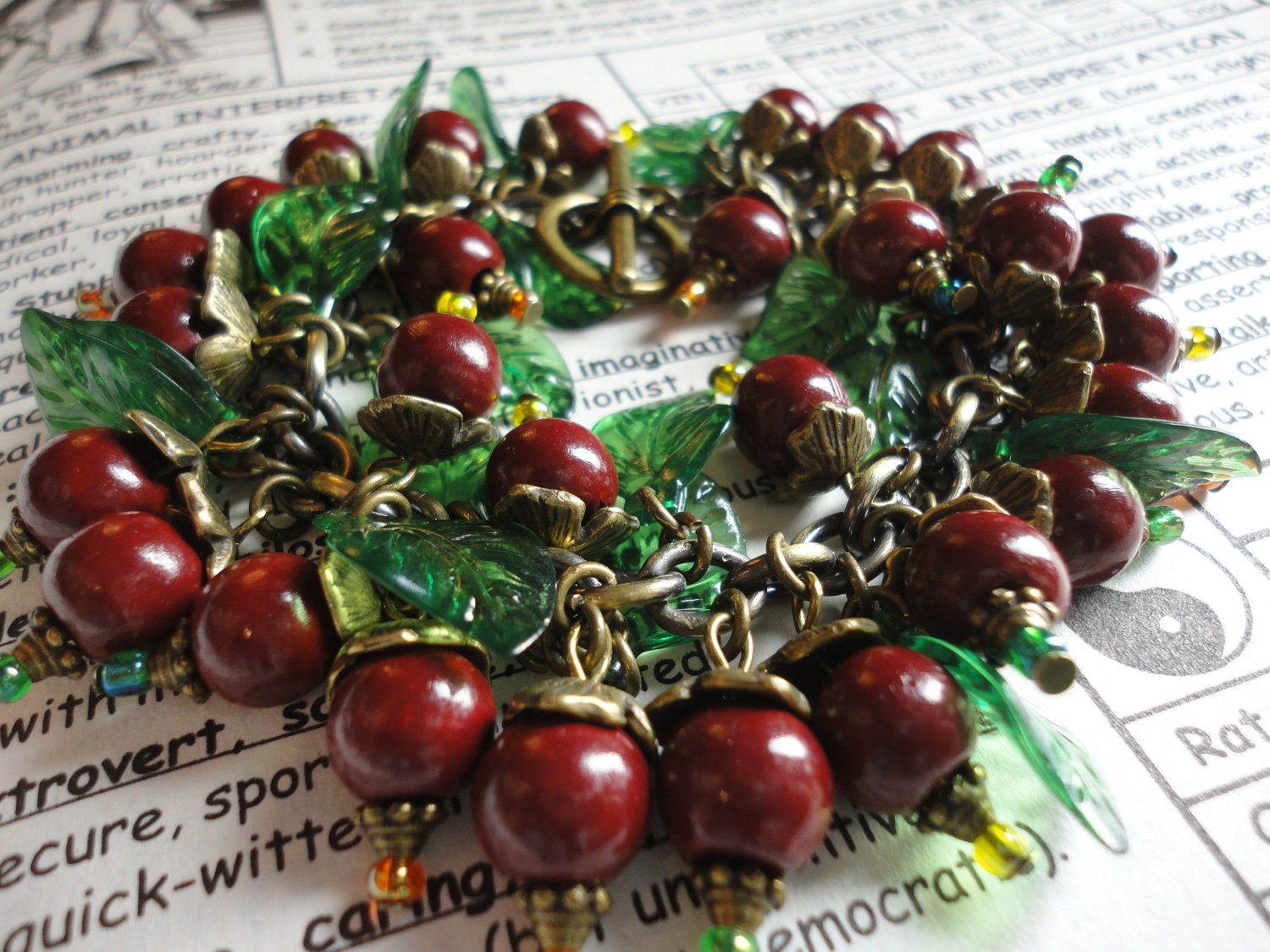 Woodland Wild Berries Charm Bracelet - AWESOME