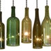 Wine Bottle Candle Holder Hurricane Lantern Hanging