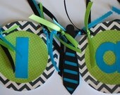 Little Man Banner - Highchair Banner - Name Banner or I Am One