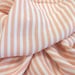Sweet Peach and Cream Stripe Crape Fabric
