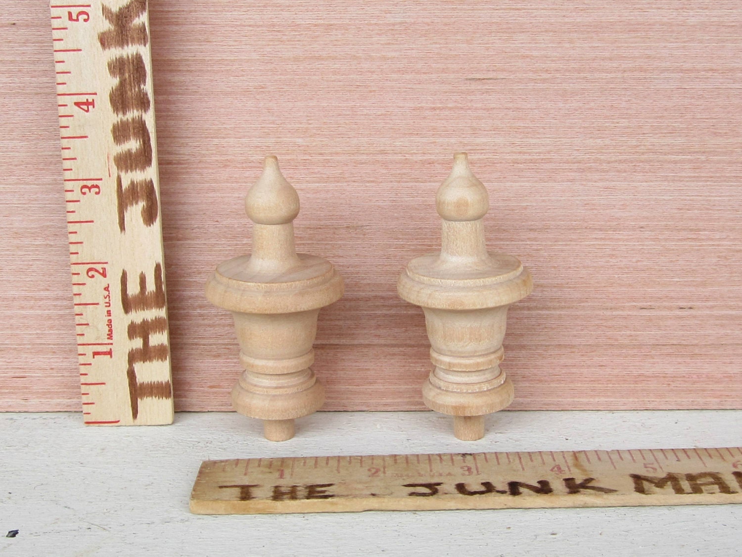 Wooden Finial Unfinished Finial With Nice Profile by thejunkman
