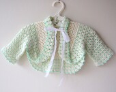 Vintage Crochet Baby Matinee Jacket - 000