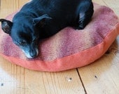 UPCYCLED CASHMERE/ WOOL Dog/ Cat/ Pet Bed - 20in Round / custom order