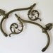 2 Antique Brass Gas Light Lamp Arms - ORNATE - Architectural - REPLACEMENT Parts - Home Decor