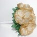 SALE- Silver French Beaded Flower Wedding Bouquet