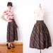 1960s Striped Skirt / 60s Carnival Skirt / Full Skirt