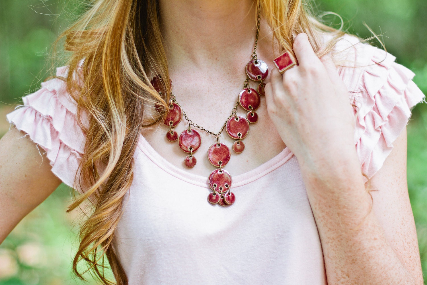 SALE: Deluxe Statement Necklace- Purple Orchid