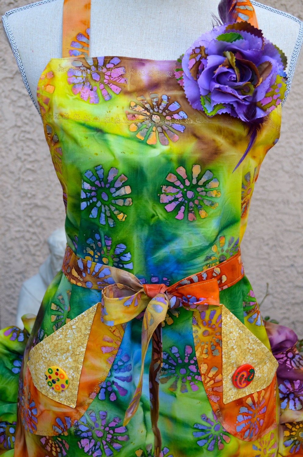 You're Gravy Will Be Wavy In This Woodstock Tye Dyed Inspired Apron