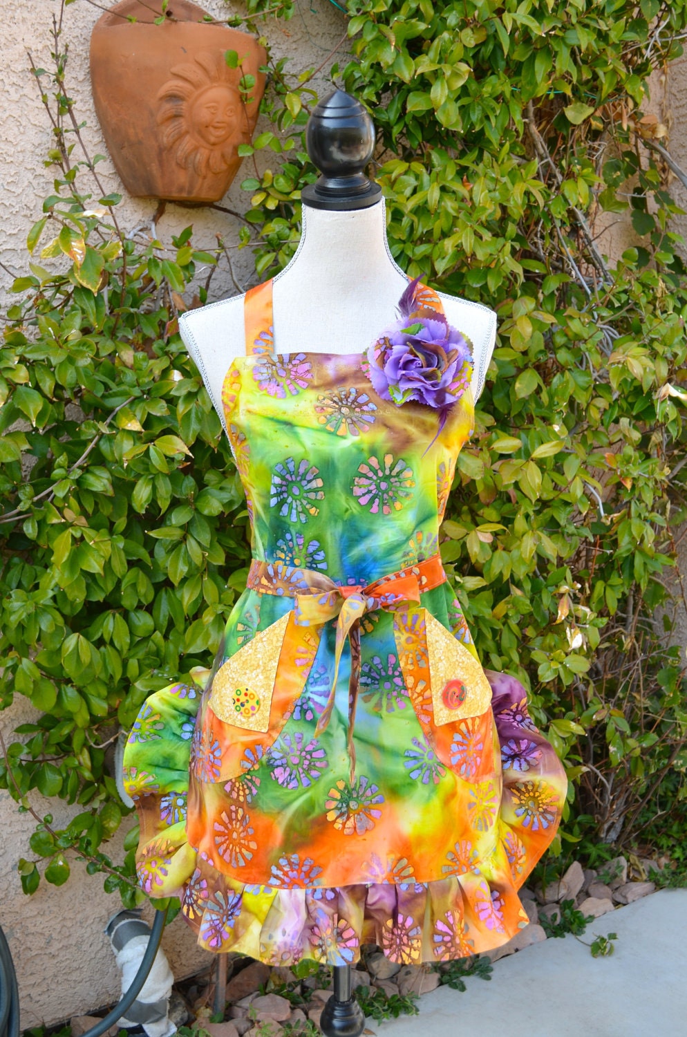 You're Gravy Will Be Wavy In This Woodstock Tye Dyed Inspired Apron