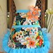 Fiesta Dio Los Muertos Sugar Skull Print Half Apron