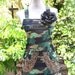 Your in the Army Now... Military Inspired Camouflage and Leopard Print Apron With Rose Pin