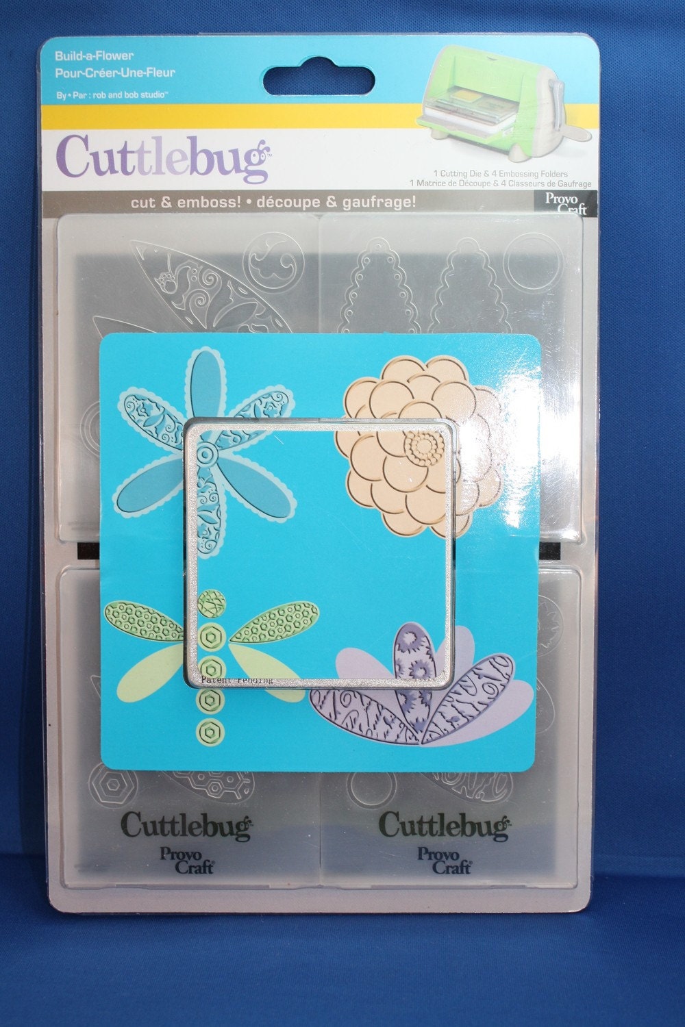 Cuttlebug Build a flower die cut and embossing by Mommycable