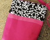 Pink and Black Book Bag