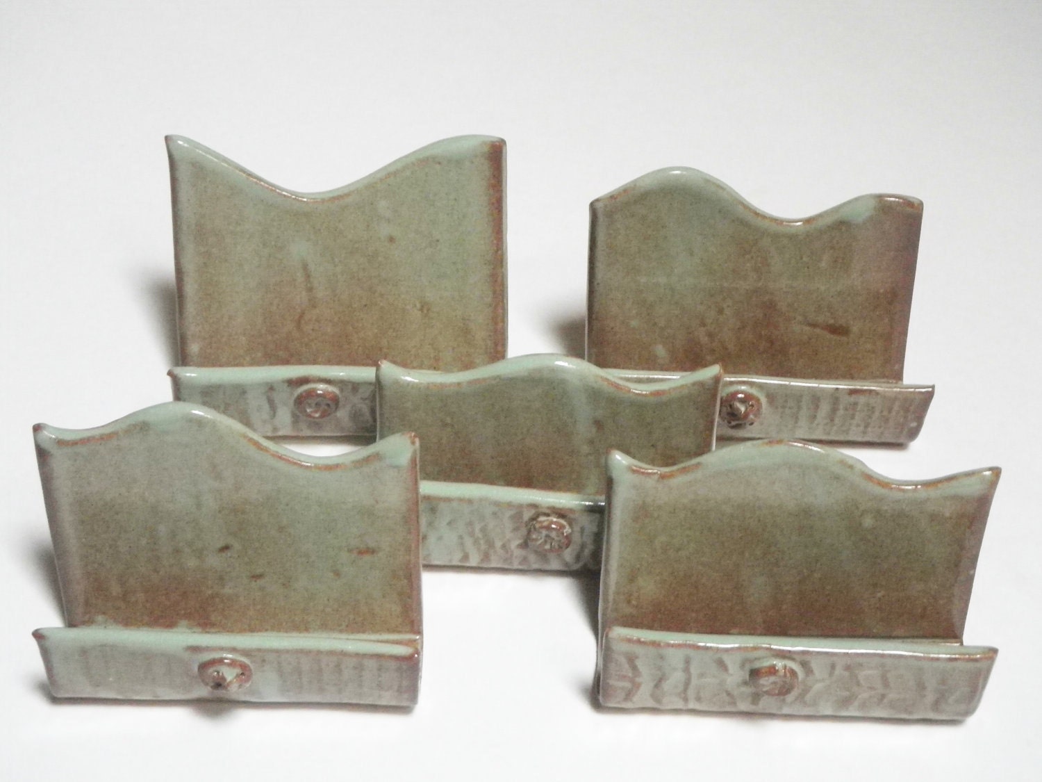 Business card holder in Pistachio Green