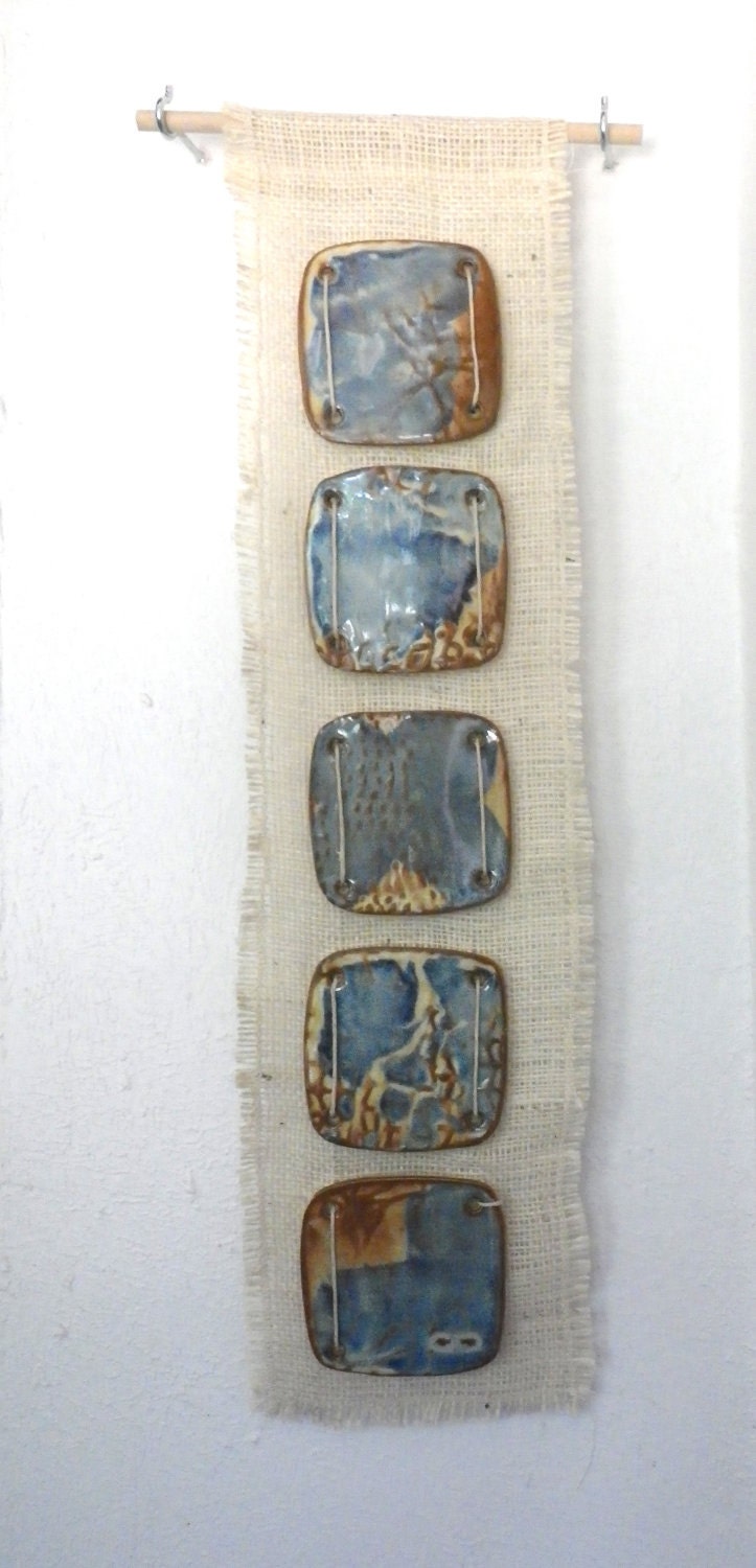 Fiber and Ceramic Wall Art