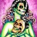 Dia De Los Muertos Pin Up Girl With Sugar Skull - Memories By Carissa 8x10