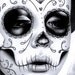Dia De Los Muertos Sugar Skull Girl Portrait Felicity By Carissa Rose apprx 11x14