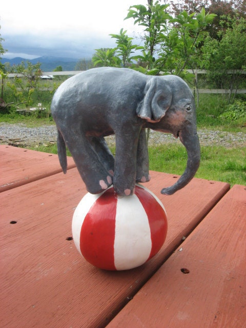 Cake Topper,Table Topper Baby Circus Elephant, keepsake, I will customize one for you your way.  Add accessories for 1.00 each