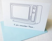 Birthday Card For All Ages - Old TV