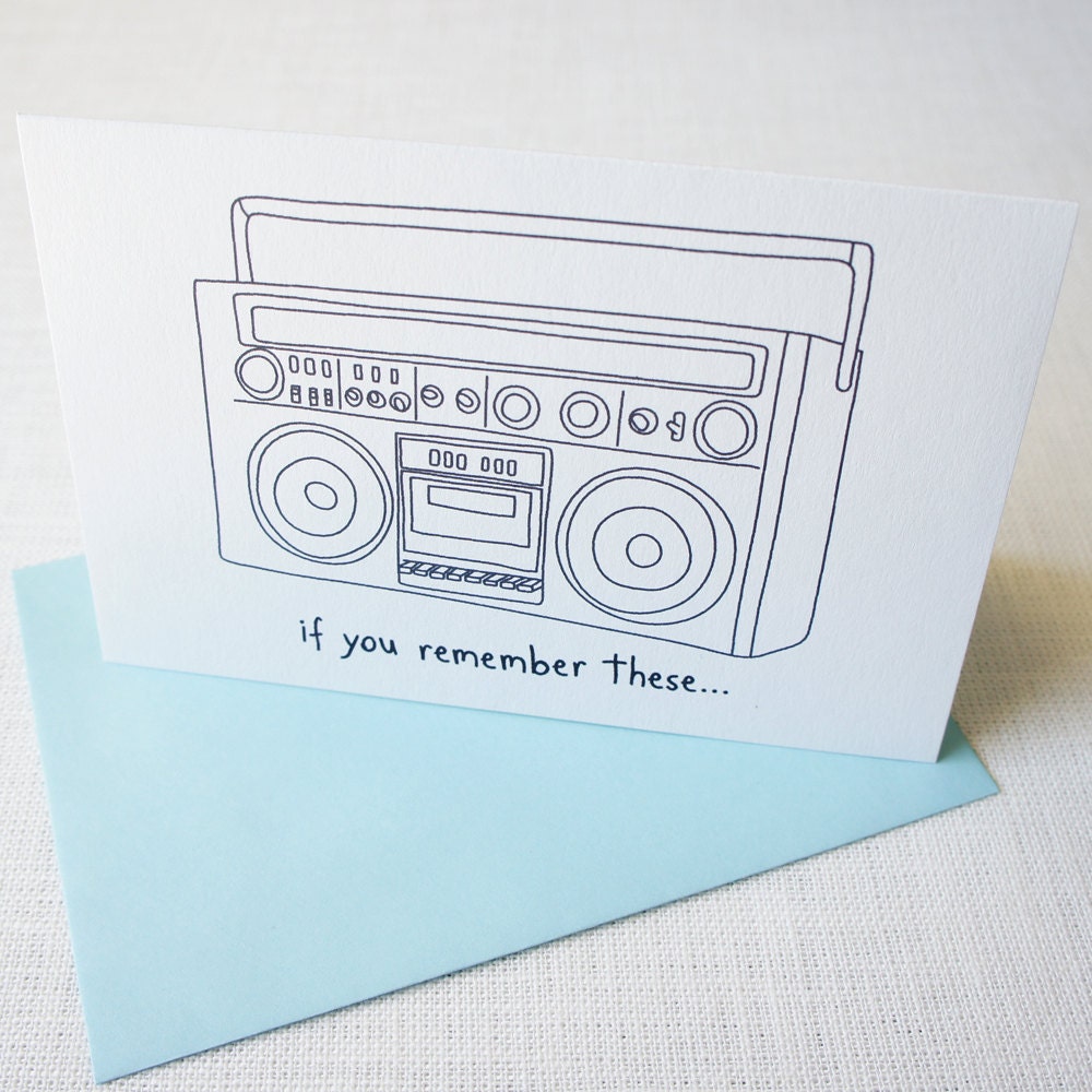 Birthday Card For All Ages - Old Stereo