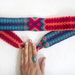 Tribal woven Belt 80s ethnic brightly multicolored hand woven belt