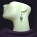 Sterling Silver, Cloisonne Beads, Blue Agate Earrings