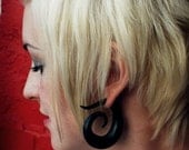Tribal Swirl - Earrings for Stretched Lobes - Gauges