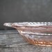 pink depression glass oval vegetable bowl : hocking glass company mayfair open rose by 24pont