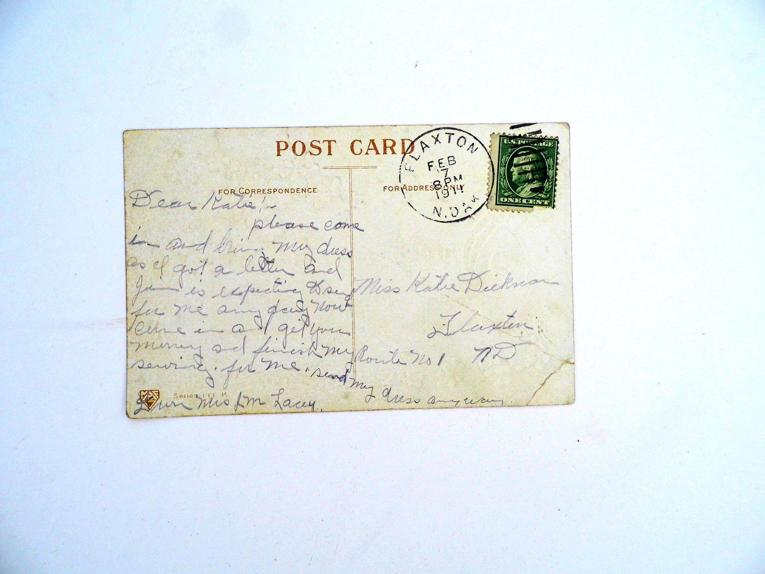 Vintage Postcard, Early 1900s Postcard, Vintage Embossed Postcard, Forget Me Not