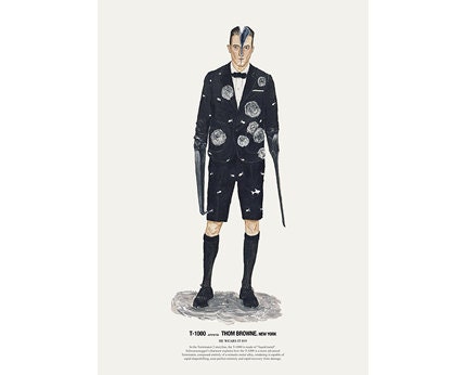 He Wears It 019 - T-1000 wears Thom Browne. New York