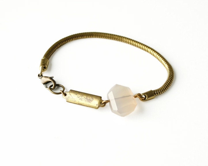 The Pink ID snake chain bracelet