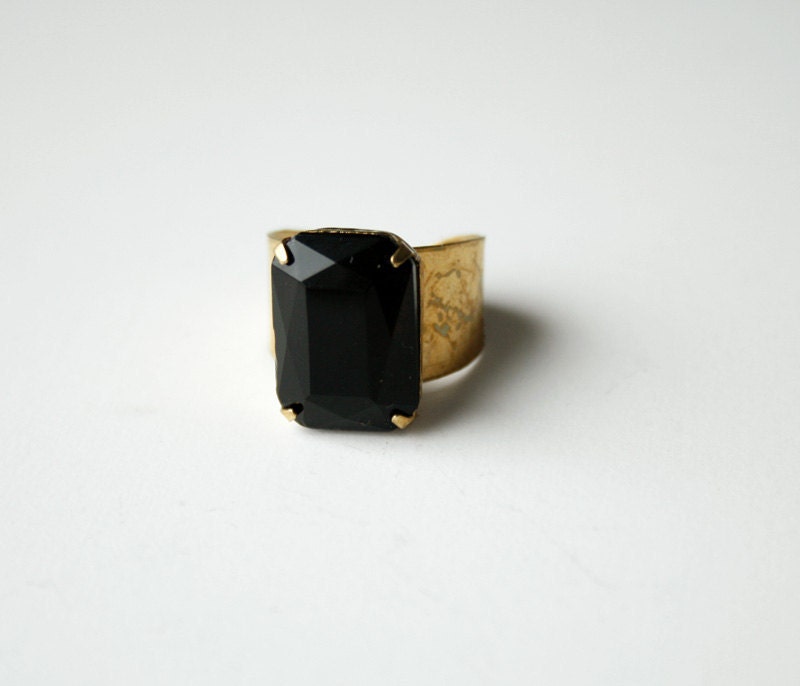 The black octagon ring
