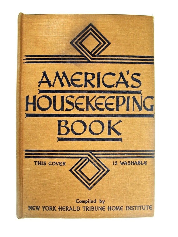 Vintage Book America's Housekeeping Book 1949 by worldvintagebooks