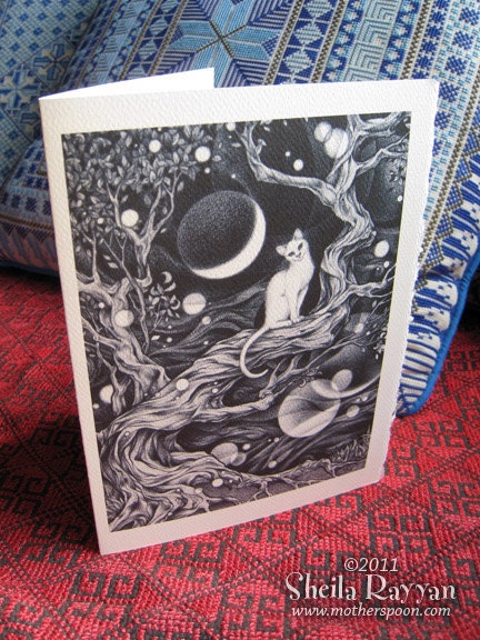 A Cheshire Cat (greeting card)