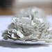 set of 6 1.75 inch handmade book page flower embellishments and gift toppers