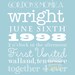 Custom 8x10 Wedding Marriage Anniversary Announcement Word Art . Personalized Date Anniversary Subway Memory Sign Print . Just Married
