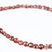 8 Inches - 4mm - Natural Mozambique Garnet Faceted Coin Beads Strand MGC1