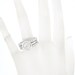 Round diamond engagement ring and bands bezel set 1.70ctw