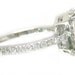 Emerald cut diamond engagement ring 14K white gold prong set  art deco 1.60ctw