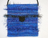 Sapphire blue Hand woven purse - mimisfunstuff