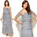 70s Ditsy Floral Dress and Shawl / Vintage Robins Egg Blue Tiered Maxi / Size S M / Romantic Feminine Boho Chic