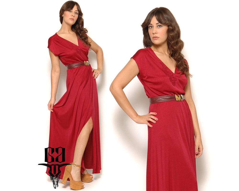 Red Grecian Dresses