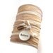 Silk Ribbon Wrap Bracelet with Believe Charm