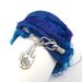 Sari Silk Ribbon Wrap Bracelet with Hamsa, yoga jewelry,wrapped, wrapping, wrap around,wrist wrap