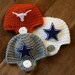 Crocheted Football Helmet Baby Beanie You choose TEAM and SIZE