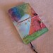 Whimsical Dreaming Tree Version 2 UltraSuede Journal with Watercolor Art 5.5 in x 7.5 in - Ready to Ship - OOAK