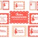 Retro Housewife Printable Party Set   79 Items  Invite, Cupcake Toppers, Signs, Recipe Cards, Bottle Wraps... Birthday, Bridal Shower