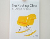 Art Print Poster The Eames Rocking Chair by Charles and Ray Eames Retro Home Decor - 4 x 6