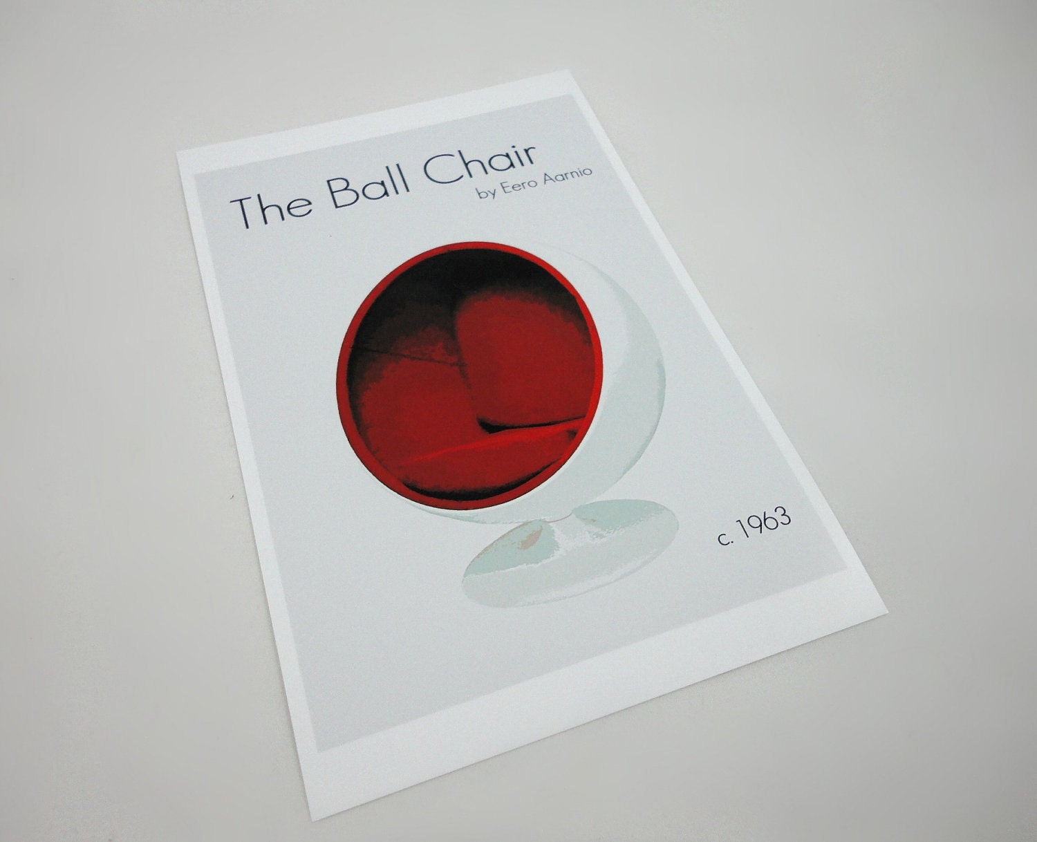 Art Print The Ball Chair by Eero Aarnio Designer Items Prints in 4 x 6 inches